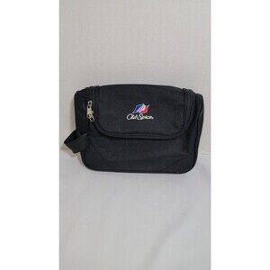 Old Spice Black Nylon Toiletry Bag Travel Dopp Kit